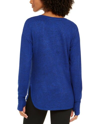 Ideology Womens Heathered Long Sleeve Top