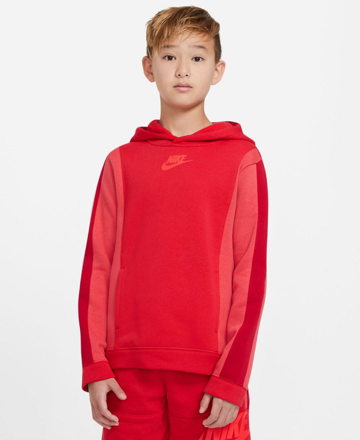 Nike Big Boys Amplify Hoodie,University Red/Gym Red/Brigh,Large