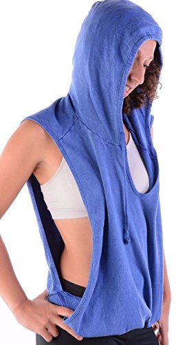 Miken Flow Blue Garment Mineral Wash Hooded Sweatshirt