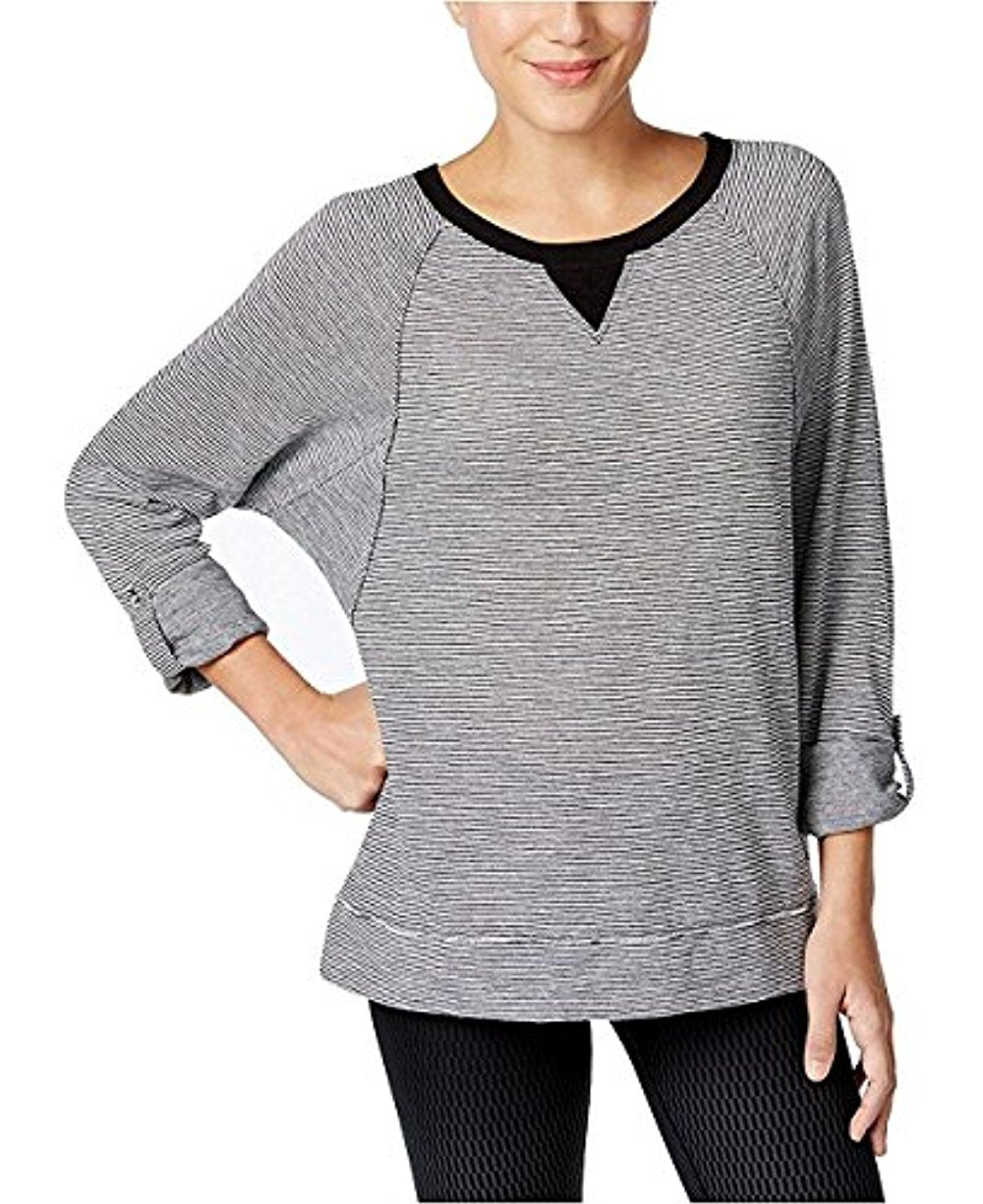 Calvin Klein Performance Womens Micro Striped Top