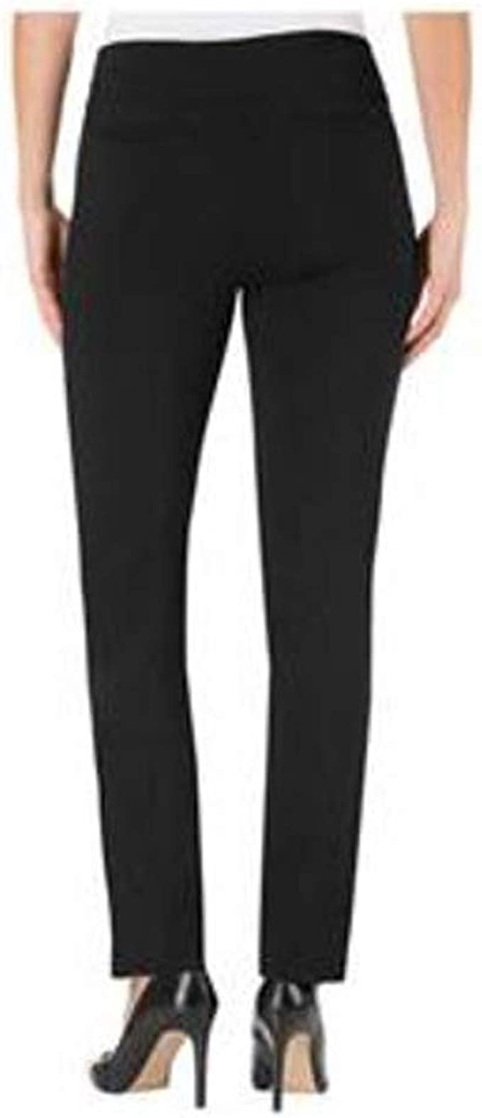 Hilary Radley Womens Pull-On Pants,Black,8