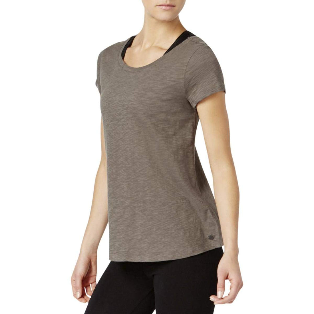 Calvin Klein Performance Womens Cotton Fitness Yoga T-Shirt