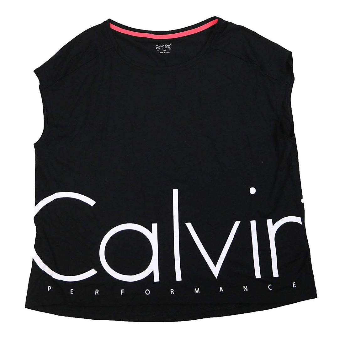 Calvin Klein Womens Performance Logo Sleeveless Top