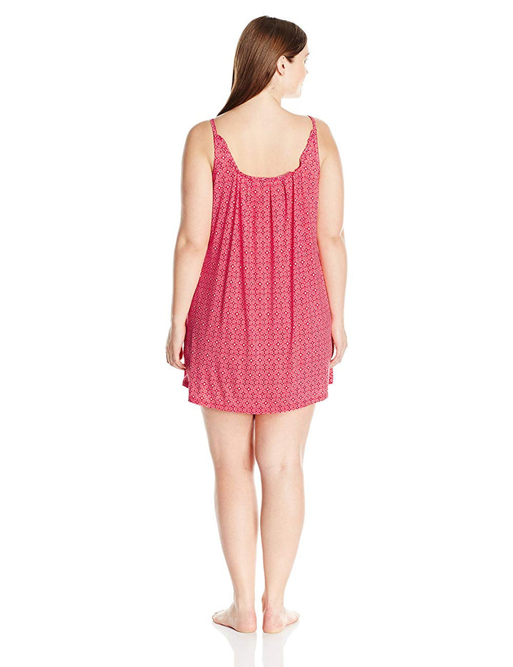 Oscar De La Renta Womens Plus Size Knit Chemise