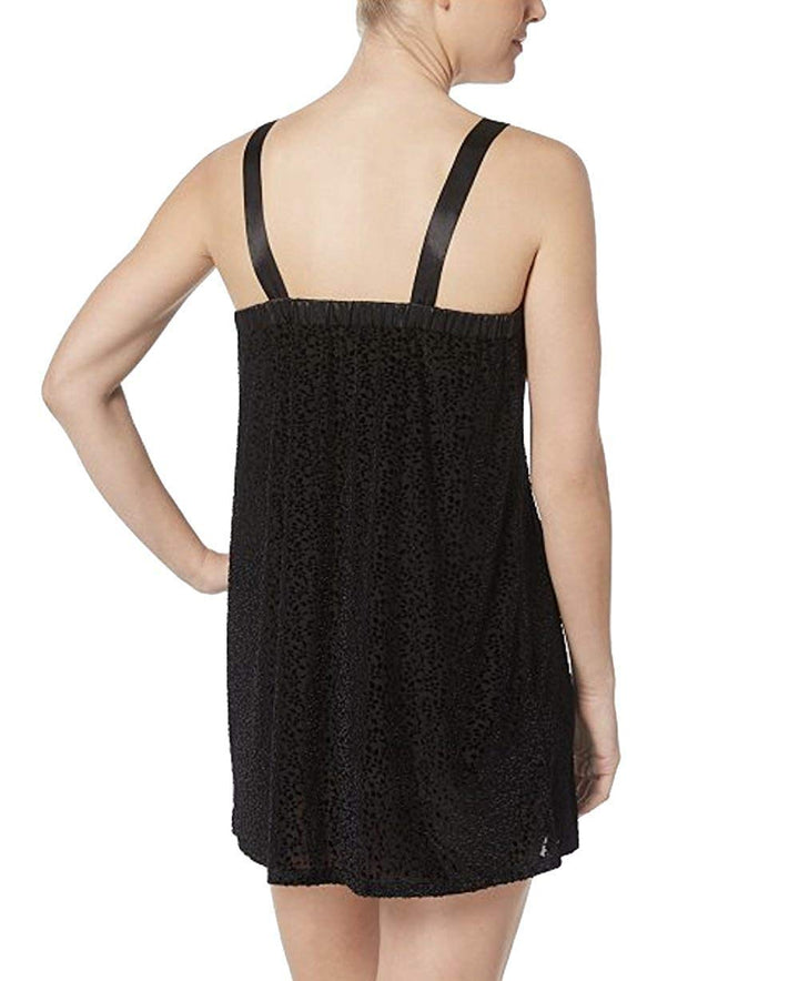 Flora Nikrooz Womens Burnout Sheer Velvet Chemise