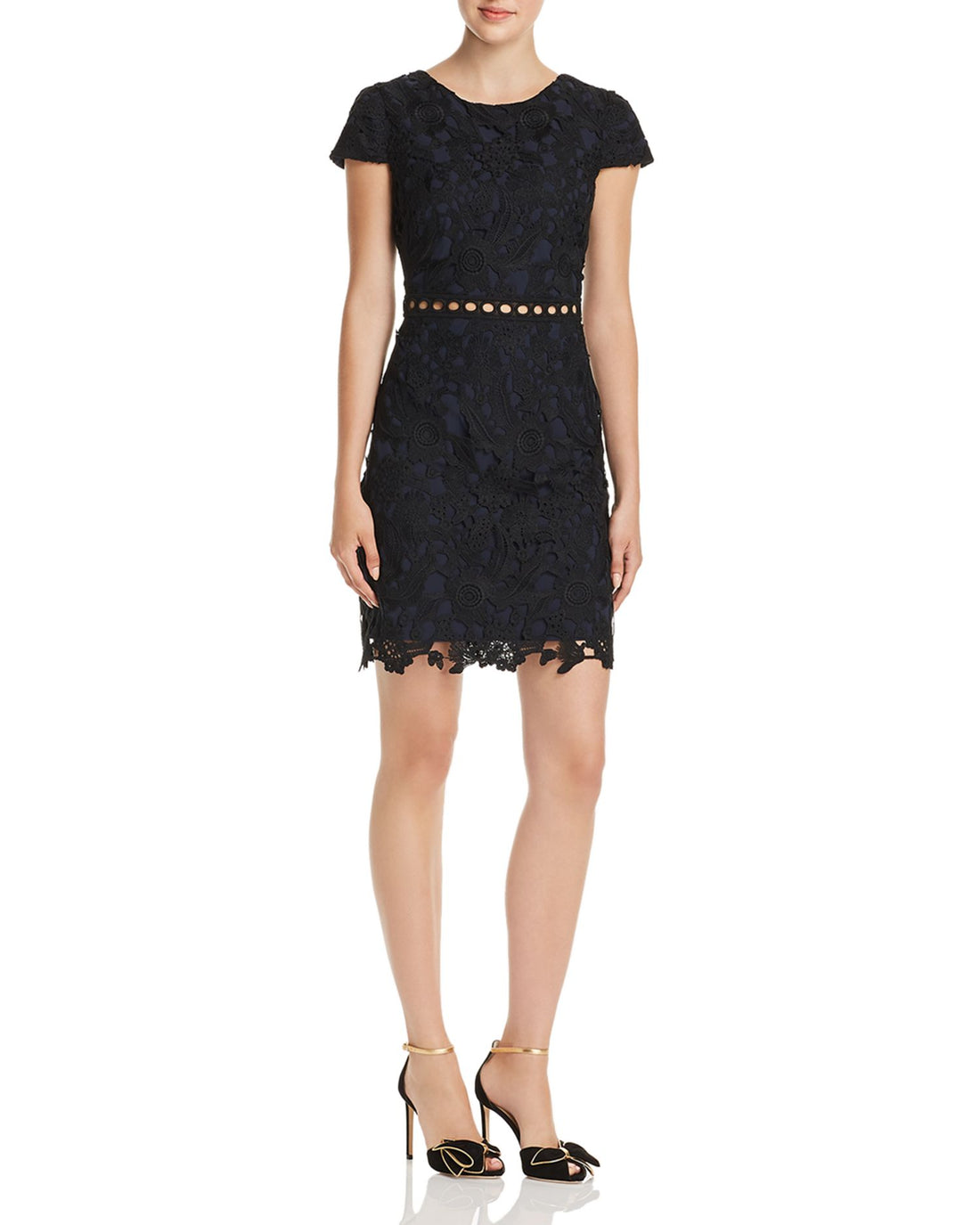 Sam Edelman Womens Guipure Lace Dress