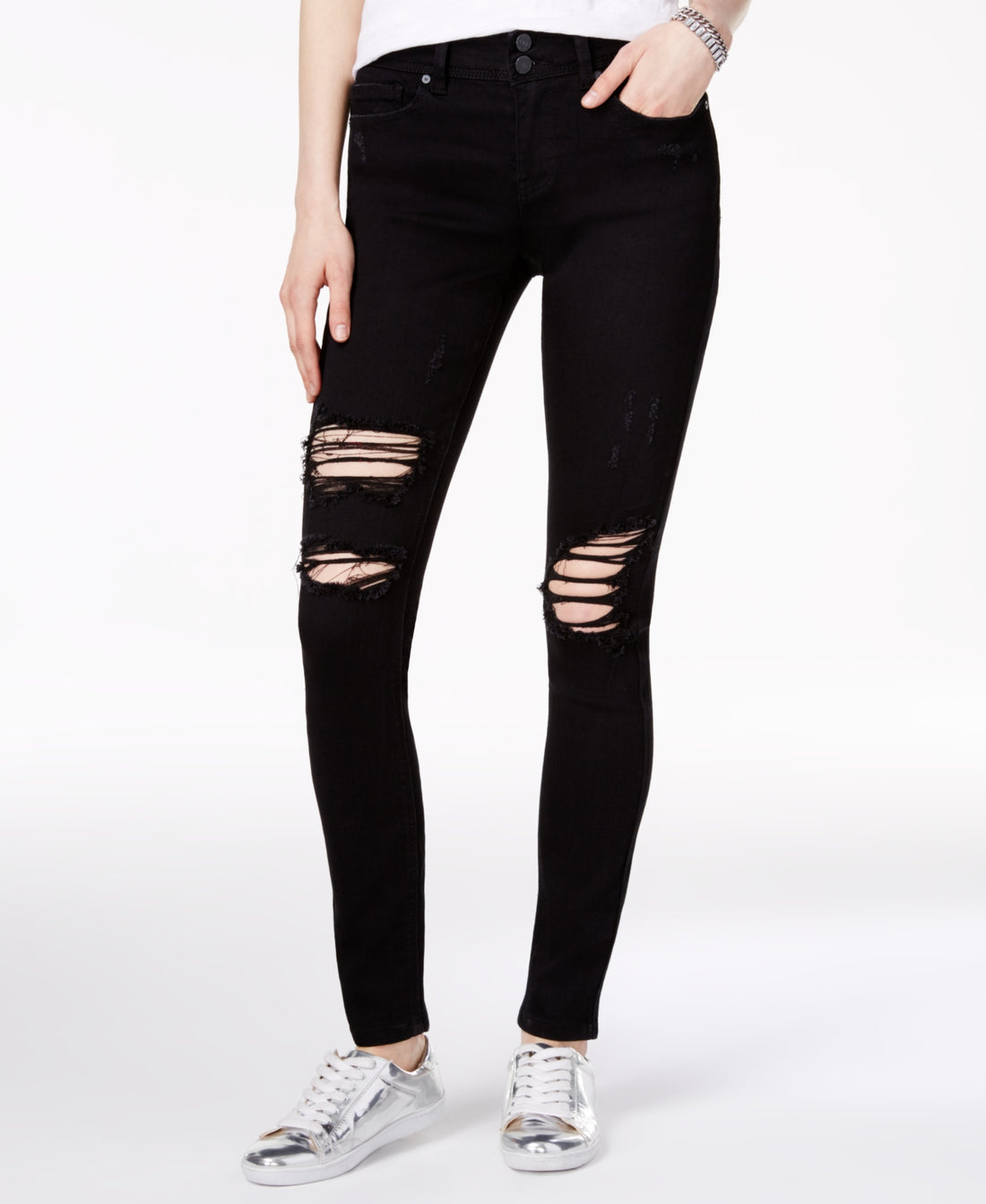 Indigo Rein Juniors Ripped Skinny Jeans