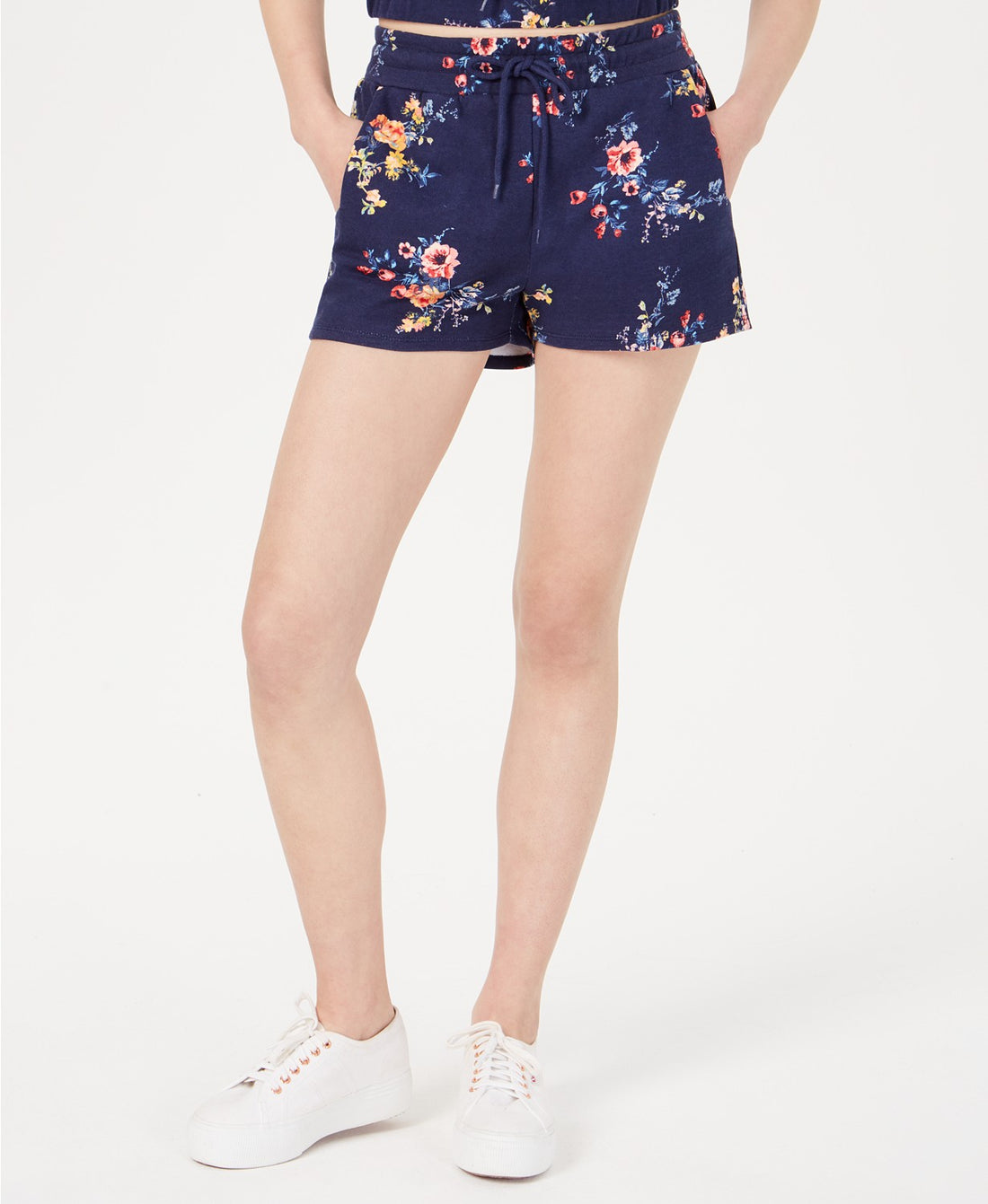 Material Girl Juniors Printed French Terry Soft Shorts