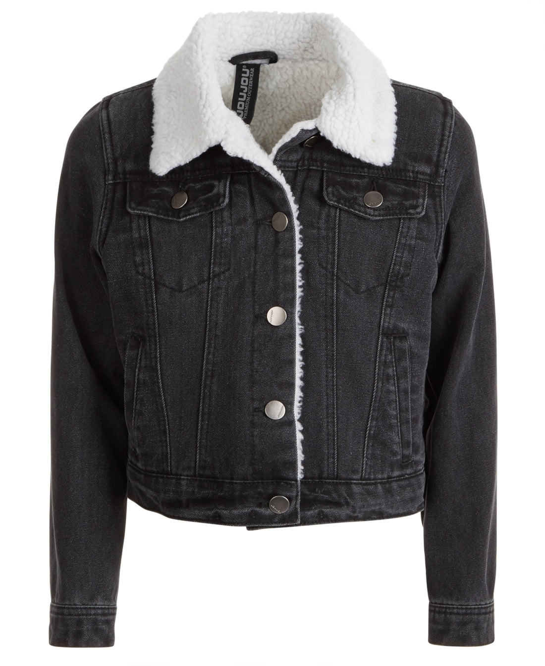 Jou Jou Big Kid Girls Fleece Lined Denim Jacket