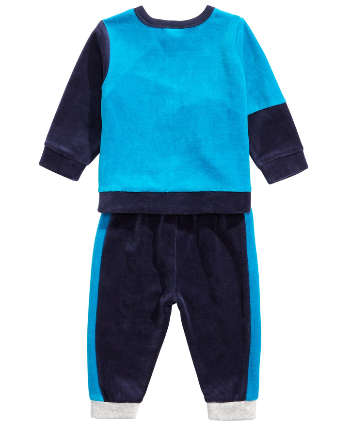 First Impressions Infant Boys Colorblocked Sweatshirt And Joggers Set