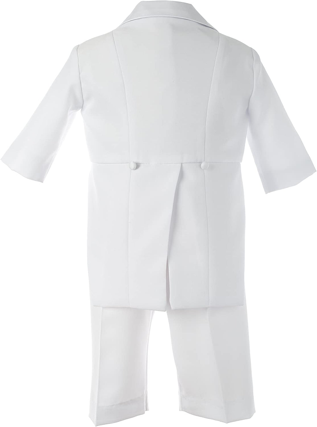 Lauren Madison Infant Boys Christening Tuxedo Tuxedo Set 4 Piece Set Color White