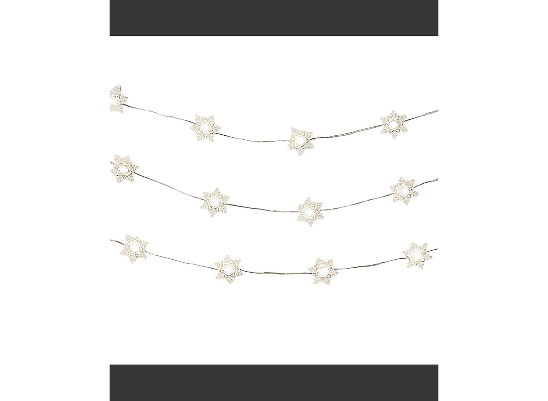 Studio Mercantile Decorative Micro Snowflakes String Led Lights Color Warm White